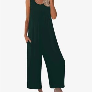 Green Sleeveless jumpsuit